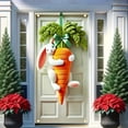 thumbnail image 4 of Stijggn Easter Banner Holiday Front Door Cover Happy Easter Door Cover Decorations, Easter Bunny Egg Floral Decorative Front Door Cover Decor for Front Door Indoor Outdoor, 4 of 6