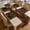 Color 2, variant on SPXUBZ 5-Piece Table Runner and Placemats Set - 4 Linen Placemats & 1 Table Runner for Dining Table, Retro Distressed Oriental Pattern Kitchen Mats, Heat Resistant Washable Dinning Decor