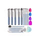 thumbnail image 1 of Kit de brochas de maquillaje Profesional LAB.G 16 Piezas Color Azul Celeste, 1 of 3