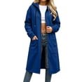 thumbnail image 5 of HappyYEE Midlength Hoodie Jackets for Women, Casual Hooded Drawstring Zipper Sweatshirt Coat, Long Sleeve Loose Outer Tops with Pockets, 5 of 8