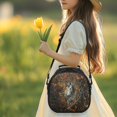 thumbnail image 3 of Uourmeti Autumn Horse Camo Pattern Stylish Kids Lunch Bag for School Picnics, Removable Adjustable Strap Lunch Box Bag, 3 of 6