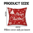 thumbnail image 2 of 4 piezas de almohada navideña con forma de copo de nieve, alce y árbol de Navidad, 2 of 5