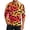 Black, variant on Men Henley Neck Halloween Bat Print Raglan Three Quarter Sleeve Top Casual Loose Fit Shirt for Holiday Party Saffron XL