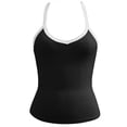thumbnail image 4 of Women's Tanks Women's Tank Tops for Summer V-Neck Racerback Yoga Gym Workout Black M, 4 of 5