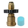 thumbnail image 1 of Adaptador de tanque convierte adaptador de manguera de propano calentador electrodomésticos de propano conector de parrilla de Gas para barbacoa Pol a 89mm x 51mm, 1 of 8