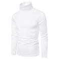 thumbnail image 4 of LNZGNM Men's Base Layer Tops Long Sleeve Mock Neck Slim Fit Thermal Cozy Everyday Shirt Cool Weather Comfort,White(XXL), 4 of 6