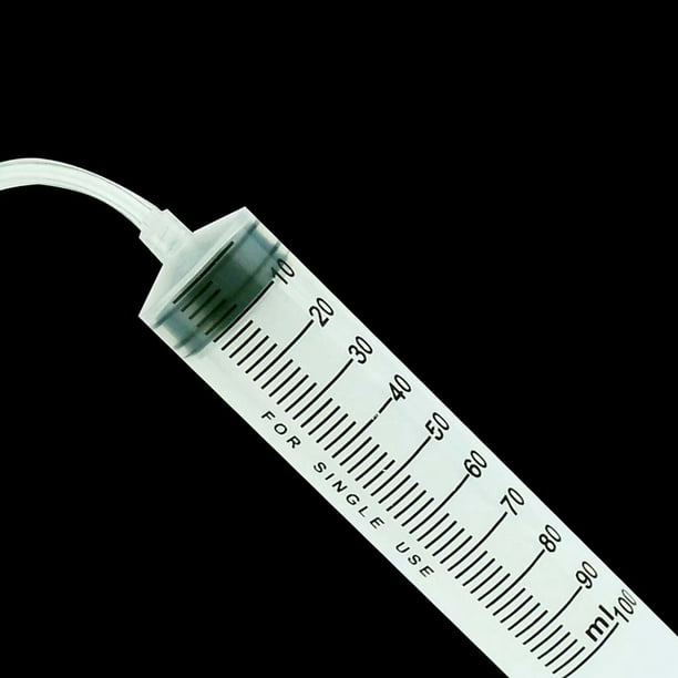 Seringue en plastique de 300ml avec tuyau de 100cm en PVC,seringue  doseuse,seringue de purge seringue alimentaire,seringue de  marinage,seringue
