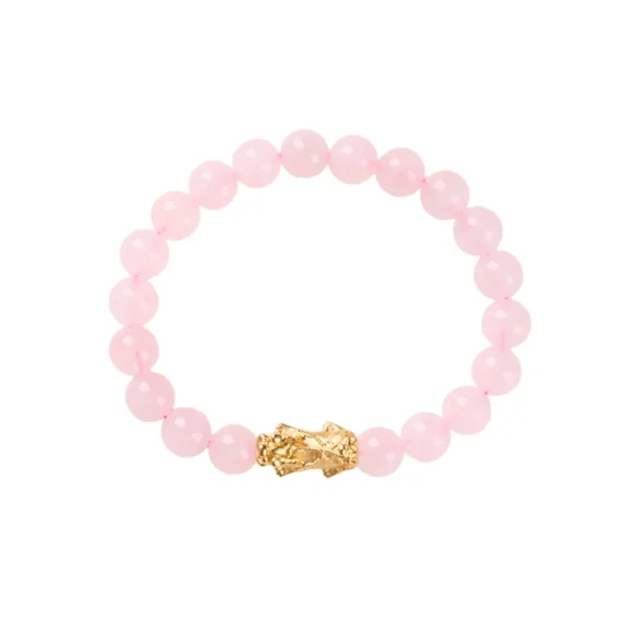 Buddha & Karma Rose Quartz Pixiu Love & Abundance Bracelet