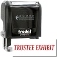thumbnail image 1 of Self-Inking Trustee Exhibit Stamp, Trodat Printy 4911, Press and Print Stamping, Impression Size 5/8" x 1-1/2", Up to 10,000 Impressions - Red Ink, 1 of 10
