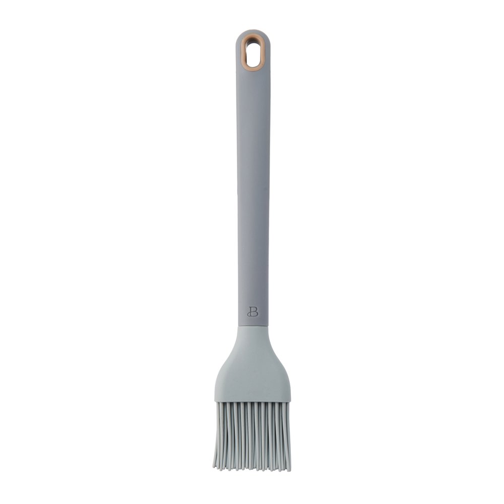 Beautiful Basting Brush with Silicone Bristles in Grey Smoke
