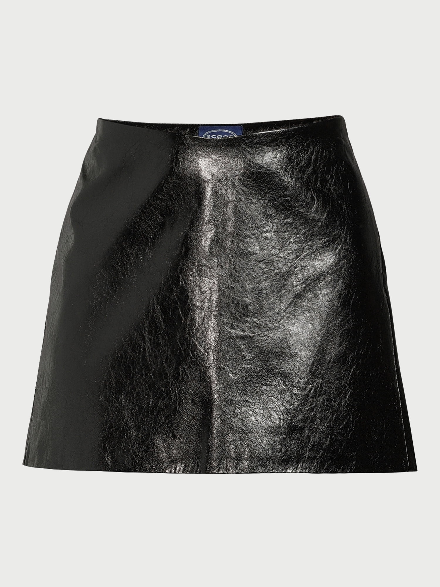 Scoop Women s Faux Leather Mini Skirt Sizes 0 18 Walmart