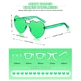 thumbnail image 2 of 30 Pares de Gafas de Sol Colzzy Sin Montura en Forma de Corazón Transparentes, 2 of 7