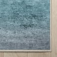 thumbnail image 7 of Well Woven Abstract Sunset Modern Vintage Boho Gradient Flat-Weave Blue Gold 9'10" x 13' Area Rug, 7 of 7