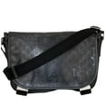 thumbnail image 1 of Pre-Owned Gucci Men's Messenger GG Supreme Canvas Double Buckle Flap Crossbody Men's Bag, 1 of 12