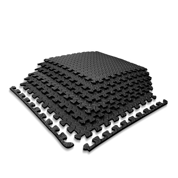 Piso Protector Para Gimnasio Tayga  Color Negro