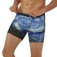 thumbnail image 2 of Sigee The Starry Night for Men's Boxer Briefs,Moisture Wicking and Breathable Small, 2 of 9