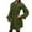 Green, variant on AOOCHASLIY Clothes Women's Pockets Buttons Long Sleeve Tops Outwear Solid Color Turn-down Collar Jacket Coat