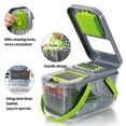 thumbnail image 5 of Glavbiku 22 in 1 Multifunction Cutter Vegetable Chopper with Container Kitchen Tool Set,Gray, 5 of 13
