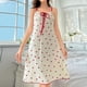thumbnail image 3 of Camisola Sexy con estampado romántico para mujer, ropa de dormir para dormir, pijama informal bonito, falda para el hogar, camisones, lencería, 3 of 5