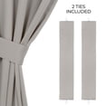 thumbnail image 3 of Superior Blackout Solid Light Filtering Grommet Curtain Panel Set, 46" x 96", Chrome, 3 of 13