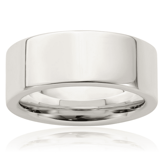 925 Sterling Silver 8mm Comfort Fit Plain Classic Wedding Band Ring