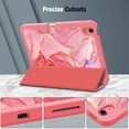 thumbnail image 4 of Fintie SlimShell Case for iPad 10th Generation 10.9 Inch Tablet (2022 Release) with Pencil Holder, Marble Pink, 4 of 8