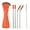 Orange, variant on Reusable Stainless Steel Straws, Glass Cups Stainles Steel Straws, Reusable Drinking Straws For Tall Tumblers Silicone Tips Cover Stainless Straight Bent Drinking 4PCS Walmart Outlet
