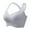Gray, variant on Jamicy Front Closure Bras for Women Breathable Large Bust without Steel Rings Front Buckle Plus Size Women's Bra Shaped Back Shock-Absorbing Sports Collection
