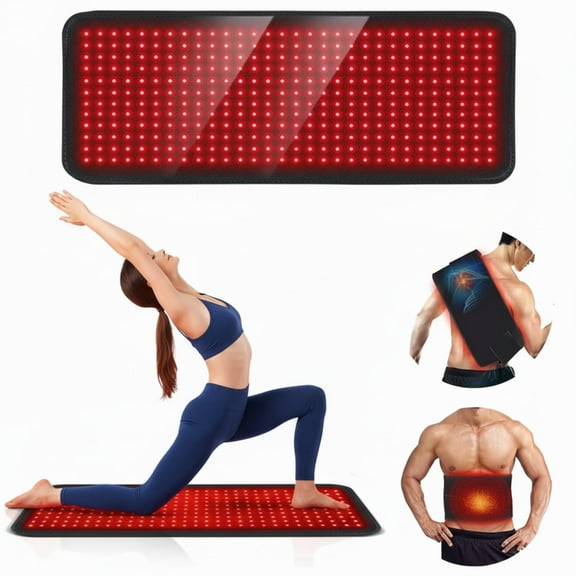 Puedo Red Light Therapy Pad Infrared LED Full Body Mat ,Body Pain Relief, Muscle Repair（U.S. Standard Plug）