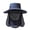 Navy Blue, variant on Unisex Sunhat with Detachable Front Cover Face Neck Anti UV Sunscreen Long Brim Outdoor Fishing Cycling Gardening Camping Cap