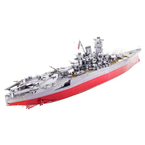 Fascinations ICONX Yamato Battleship Laser Cut Metal Model Kit 