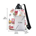 thumbnail image 3 of FORMRS Women's Travel Backpack Purse Anti-Theft Hidden Pockets Casual Shoulder Bag, Christmas Penguin, 3 of 7