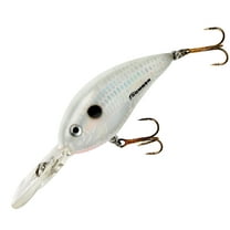 Bomber Fat Free Fingerling Crankbait 2 3/8" D Pearl White 3/8 oz.