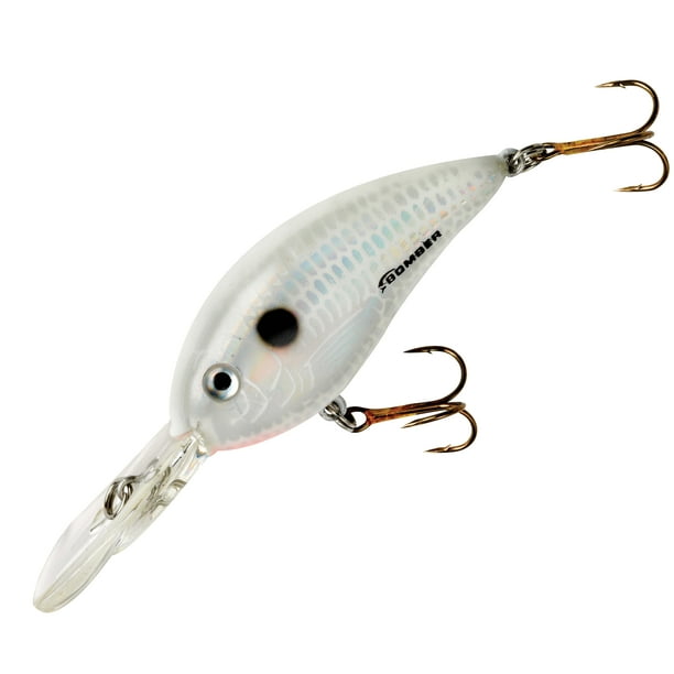 Bomber Fat Free Fingerling Crankbait D Pearl White 2 3/8