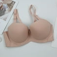 thumbnail image 4 of Loopsun Womens Bras Plus Size, Bras for Women, Women's Solid Color Large Cup Underwear Lace Daily Bra Beige 38/85E, 4 of 4