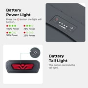 YOSE POWER 48V 13Ah Ebike Battery for PEDEGO Electric Bicycle Pgoebikes Lithium Batteries Replacement Electric Bike Ebike Replacement Battery