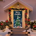 thumbnail image 4 of Curtain Deals! YZEGDCH Fall Door Covers, Hanging Wall Sign for Front Door, Xmas Winter Seasonal Holiday Party Porch Wall Hanging New Year Entryway Decoration, Christmas Gifts for Dad Mom, 4 of 6