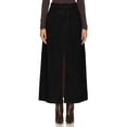 thumbnail image 2 of High Waist Women Solid Split Long Skirt, 2 of 4