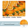 thumbnail image 2 of Tangerine Indoor Carpet Kitchen Rug Office Mat - Polyester Non-Slip Machine Washable, 2 of 6