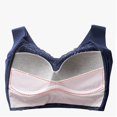 thumbnail image 2 of Lift Stretch Full-figure Seamless Lace Cut-out Bra Soft Seamless Sleep Bra Sports Bra, 2 of 2