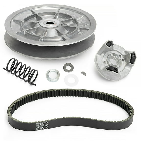 Secondary Driven Clutch & Belt Set for Yamaha Golf Cart Gas 4-Cycle G2 G8 G9 G11 G14 G16 G20 G21 G22 1985 