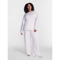 thumbnail image 2 of Athletic Works Women's and Women's Plus Barrel Leg Fleece Pants, 28.5" Inseam, Sizes XS-4X, 2 of 6