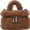 Brown, variant on Sunyuer Women Faux Fur Handbag, Soft Plush Mini Bag, Cute Fluffy Top Handle Purse with Detachable Adjustable Strap, Fashion Shoulder Crossbody Bag for Fall Winter