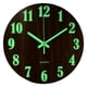 thumbnail image 2 of Reloj de Pared Luminoso, Relojes de Pared de Cocina Silenciosos de Madera de 12 Pulgadas Que No Hacen Tictac para Sala de Estar Interior/Exterior, 2 of 6