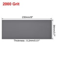 thumbnail image 3 of Uxcell 2000 Grits Waterproof Sandpaper Wet Dry Sand Paper Silicone 10Pcs, 3 of 5
