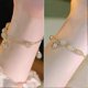 thumbnail image 4 of Fashion Bracelet for Women Micro Set Craft Full Diamond Petal Bracelet Light Luxury Bracelet Adjustable Link Bracelet Jewelry Gifts for Halloween Chri, 4 of 4