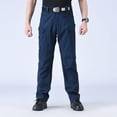 thumbnail image 6 of Havenre Men's Stretch Tactical Pants Water Resistant Ripstop Cargo Pants Outdoor Lightweight High Waist Work Hiking Pants with Multi-Pockets Blue XXL, 6 of 8