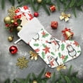 thumbnail image 5 of Christmas Penguins Large Christmas Stockings, Hanging Xmas Stockings Candy Fireplace Stocking Hanging Tag with Crystal Velvet for Family Holiday Christmas Party Decorations,17.7", 5 of 7