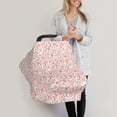 thumbnail image 3 of Haiem Floral Retro Style Baby Nursing Cover & Nursing Poncho - Multi Use Cover for Baby Car Seat Canopy, Stroller Cover, 360°Full Privacy Breastfeeding Coverage, 3 of 9