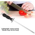 thumbnail image 3 of HWZWT Sharpening Steel, Honing Steel, Honing Rod, Professional Carbon Steel Sharpening Rod, Kitchen Knife Sharpener Repair Knife Edge, Knife Steel with Non-Slip Handle (38CM), 3 of 5